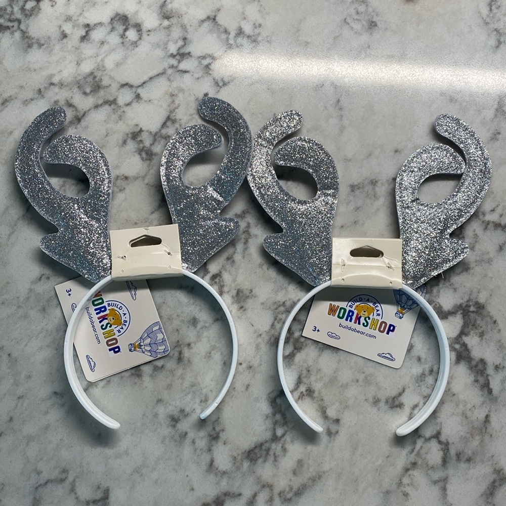 Build a Bear Silver Antler (x2)
